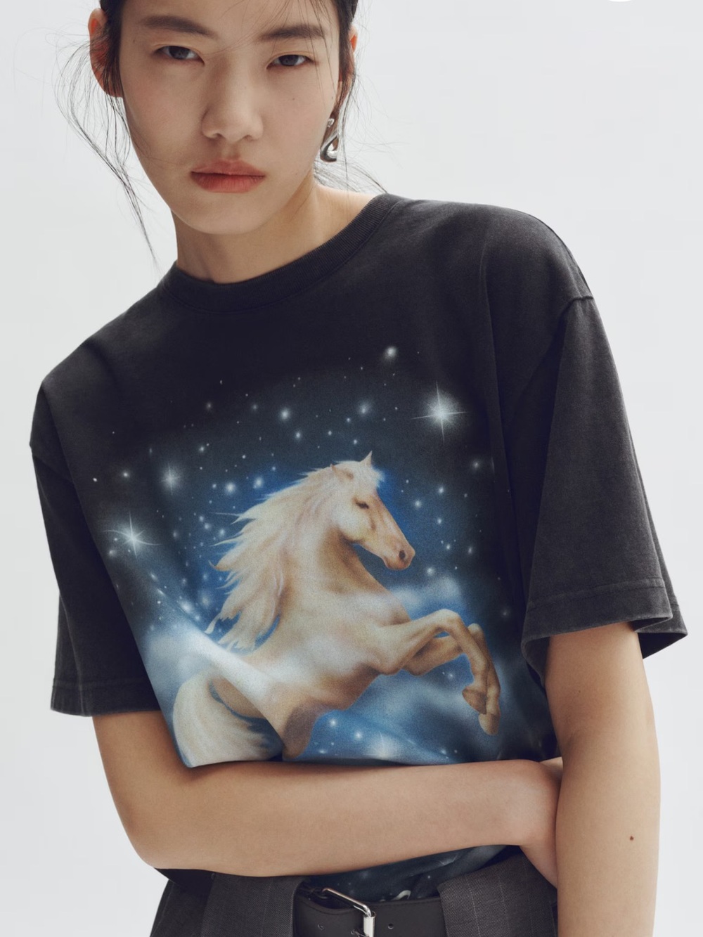 STELLA MCCARTNEY H&M UNICORN PRINTED T-SHIRT